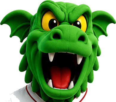 Cooper the Dragon standing in until Pierce Byrne sends his photo