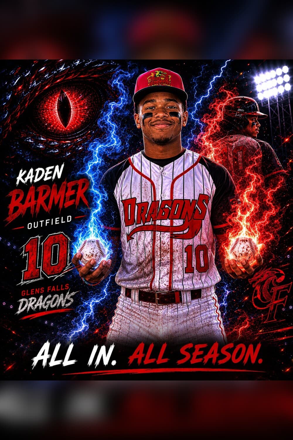 Kaden Barmer — Glens Falls Dragons player card