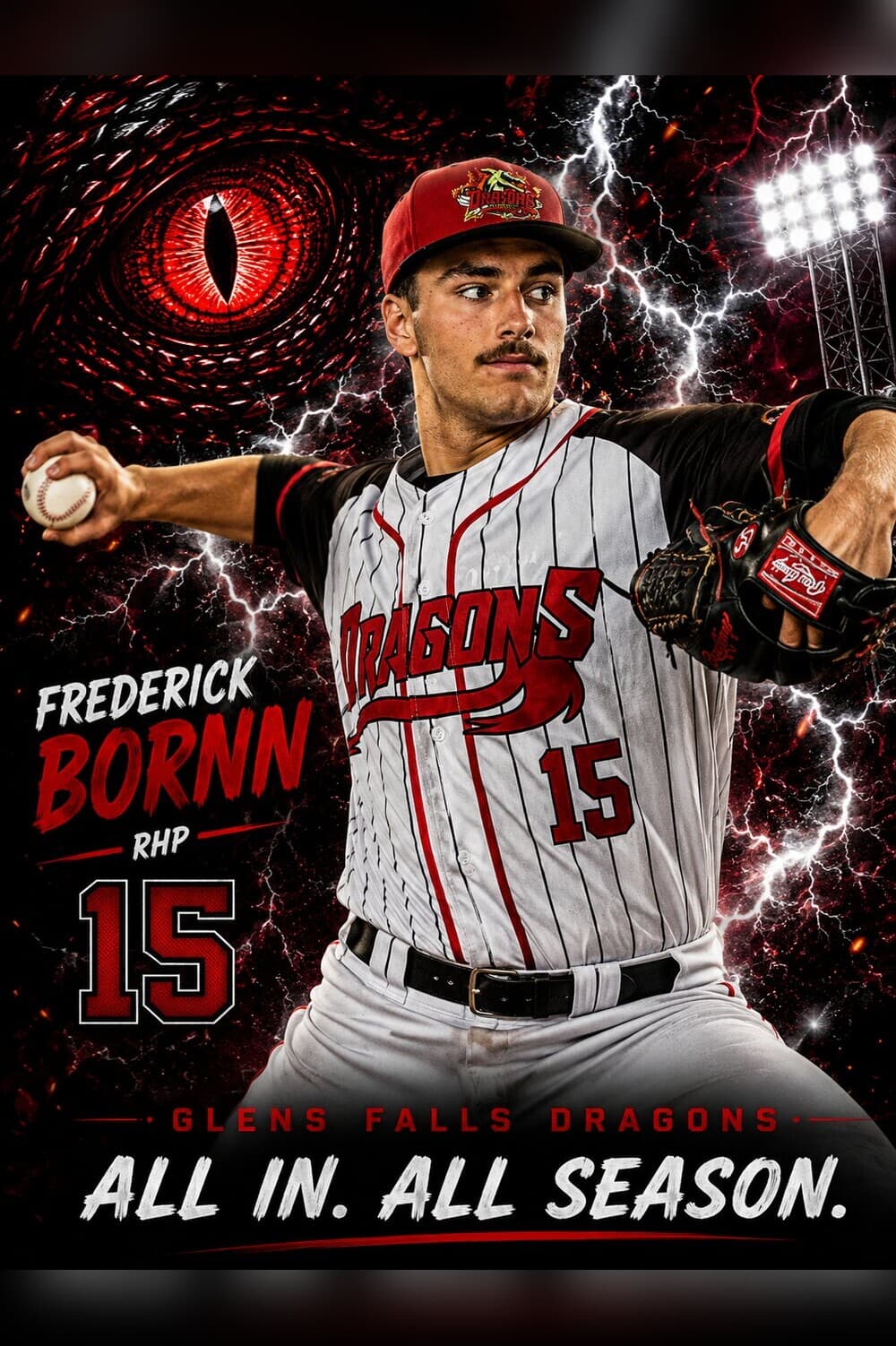 Fred Bornn — Glens Falls Dragons player card