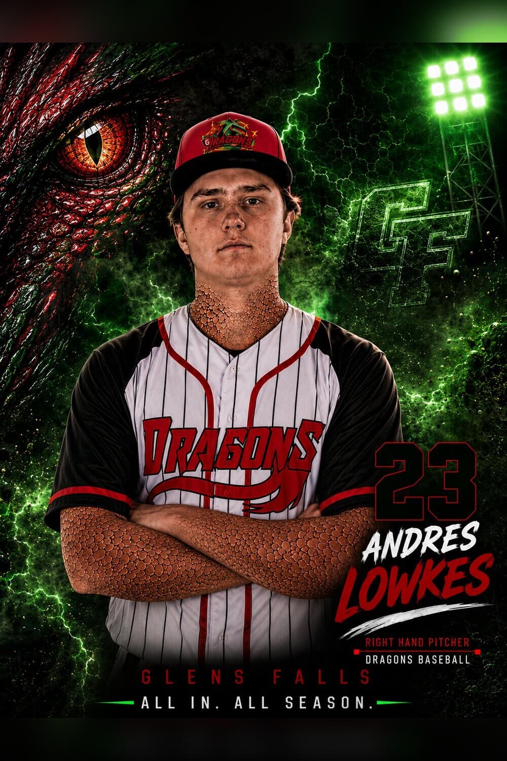 Andres Lowkes — Glens Falls Dragons player card