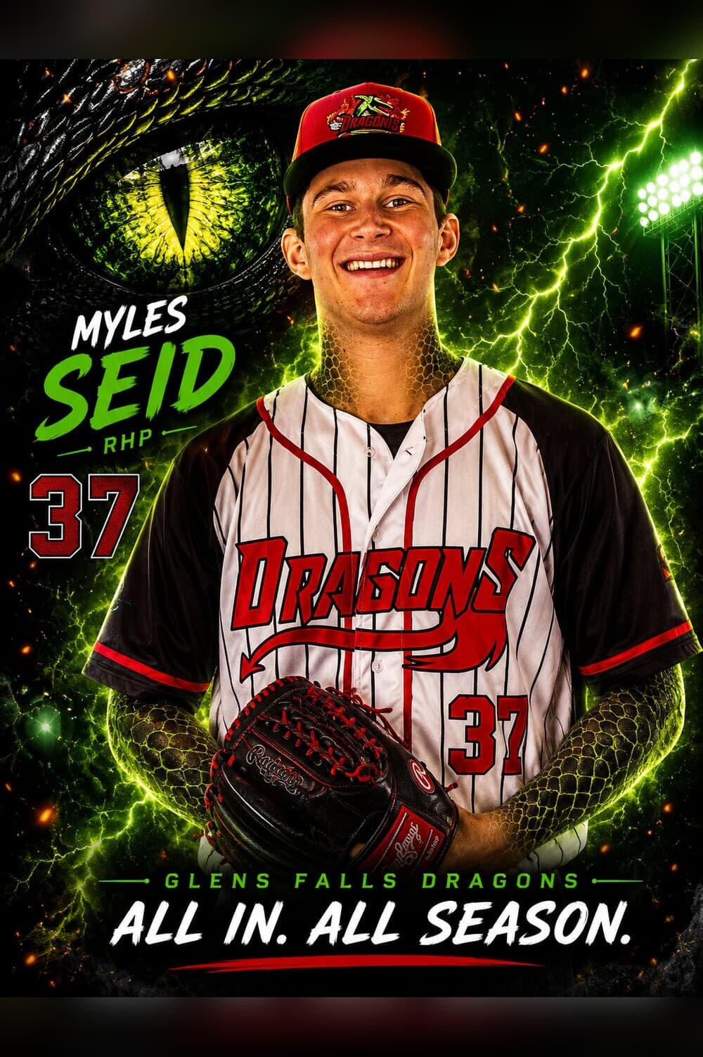 Myles Seid — Glens Falls Dragons player card