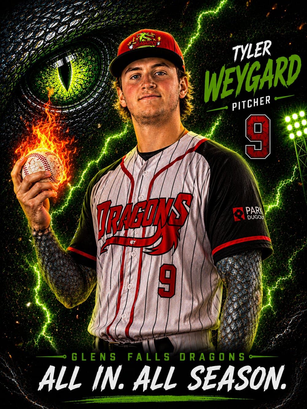 Tyler Weygard — Glens Falls Dragons player card